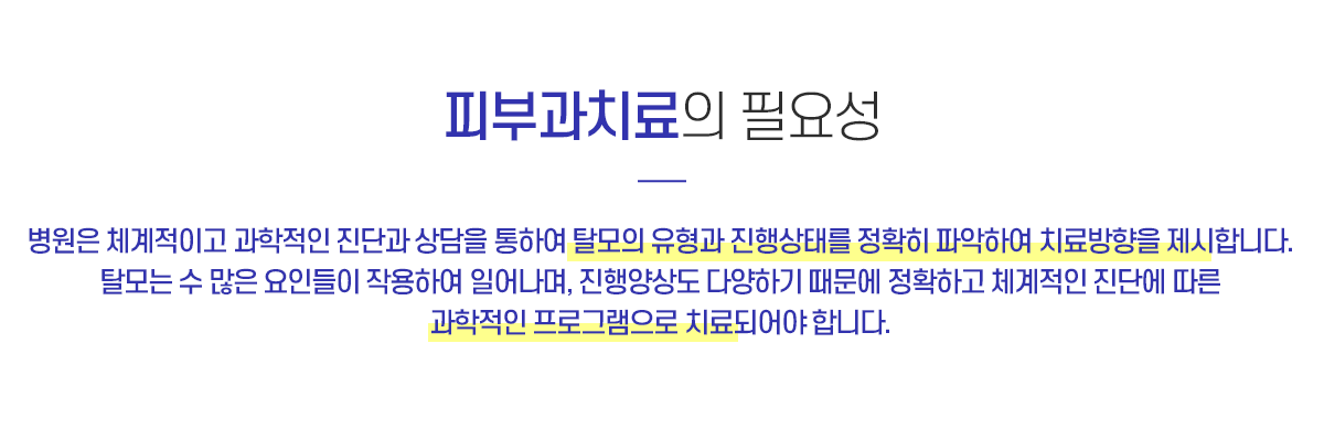 피부과치료의 필요성